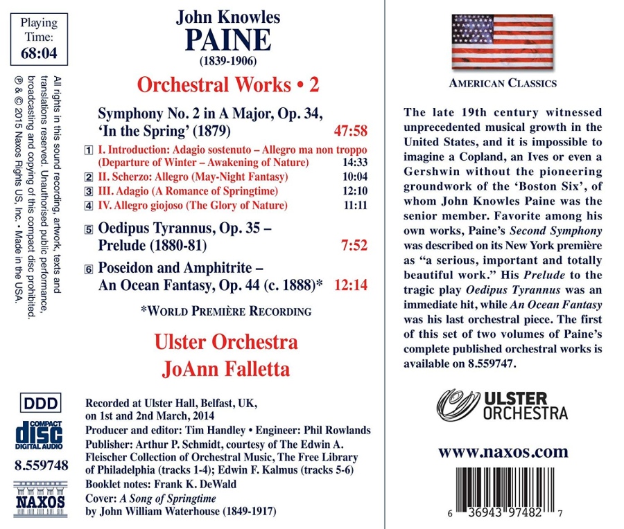 Paine: Orchestral Works Vol. 2 - Symphony No. 2 ‘In the Spring’ - slide-1