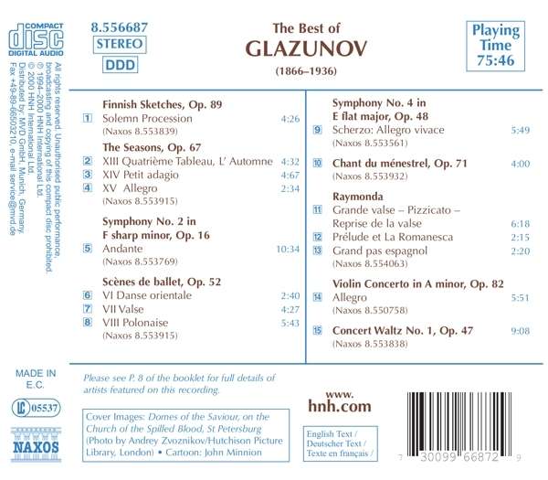 THE BEST OF GLAZUNOV - slide-1