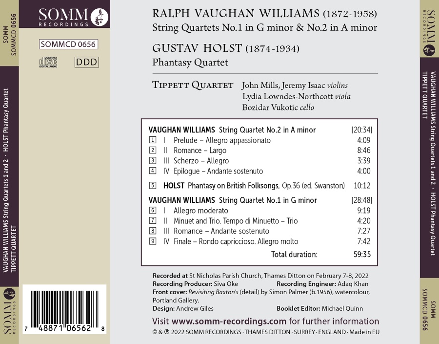 Vaughan Williams & Holst: String Quartets - slide-1