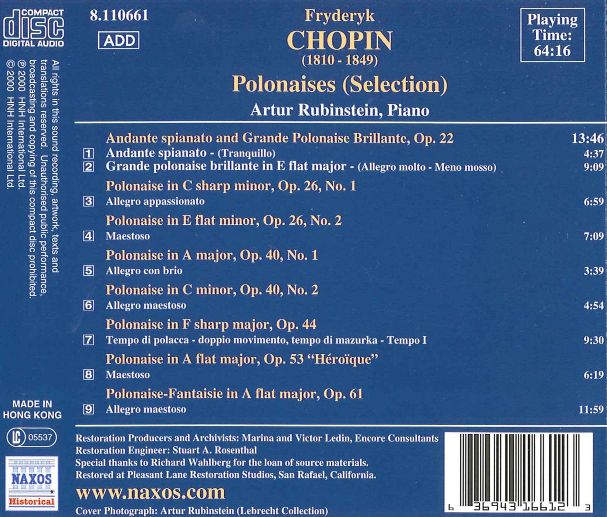 CHOPIN: Polonaisen Nr.1-7 - slide-1