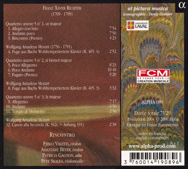 RICHTER: Quatuors a cordes op. 5 - slide-1