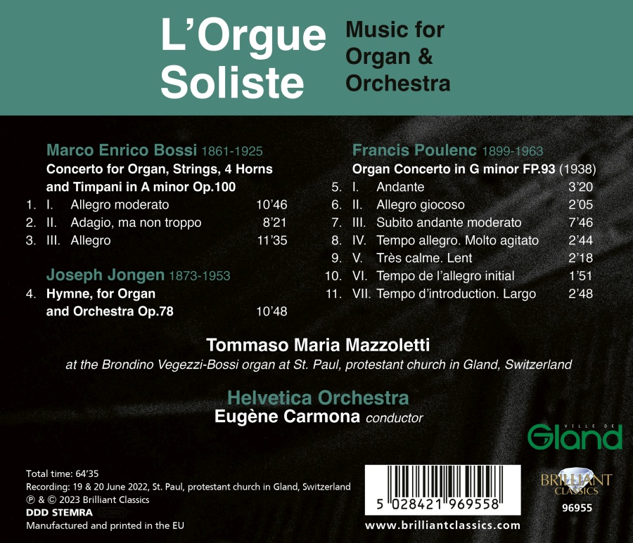 L'Orgue Soliste - Music for Organ & Orchestra - slide-1