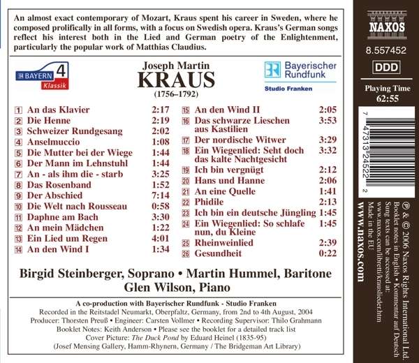 KRAUS: Complete German Songs - slide-1