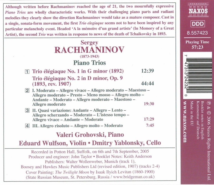 Rachmaninov: Piano Trios - slide-1