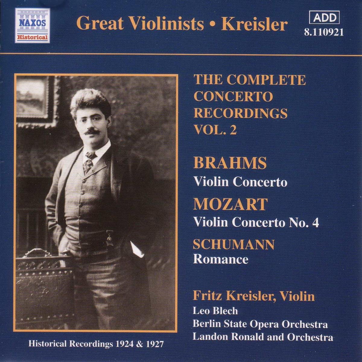Fritz Kreisler: Complete Concerto Recordings, Volume 2