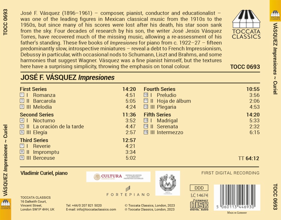 Vásquez: The Complete Impresiones for Piano - slide-1