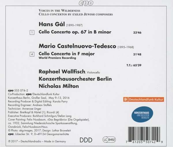 Gal & Castelnuovo-Tedesco: Cello Concertos - slide-1
