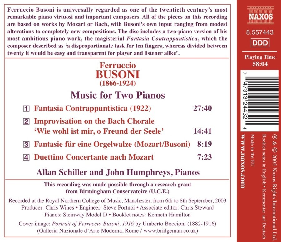 BUSONI: Music for 2 Pianos - slide-1