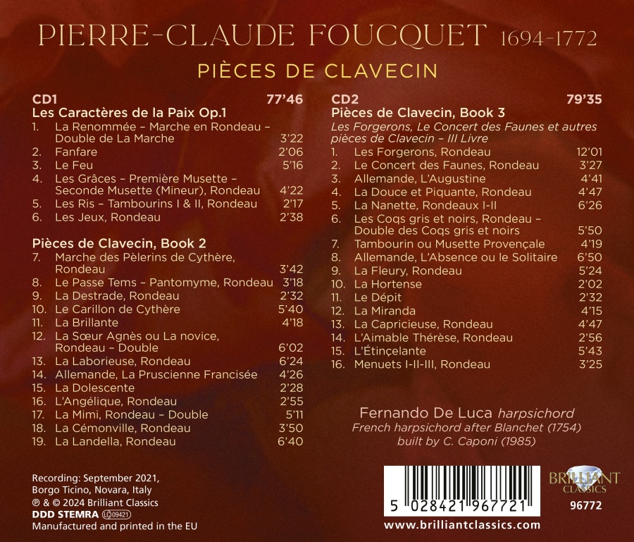 Foucquet: Pièces de Clavecin - slide-1