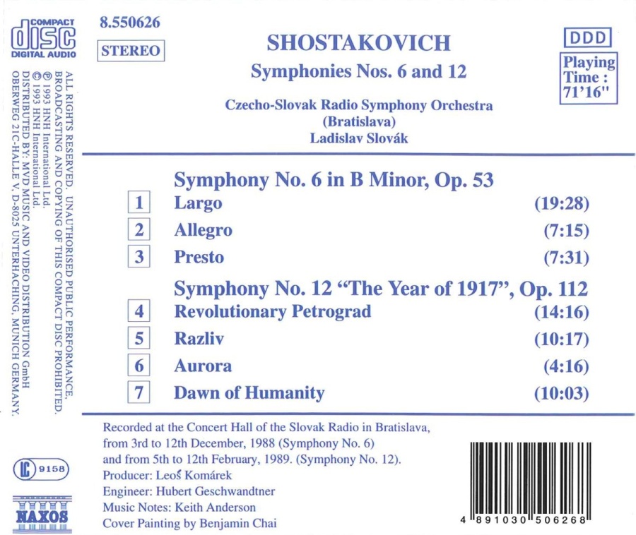 Shostakovich: Symphonies Nos. 6 and 12 - slide-1