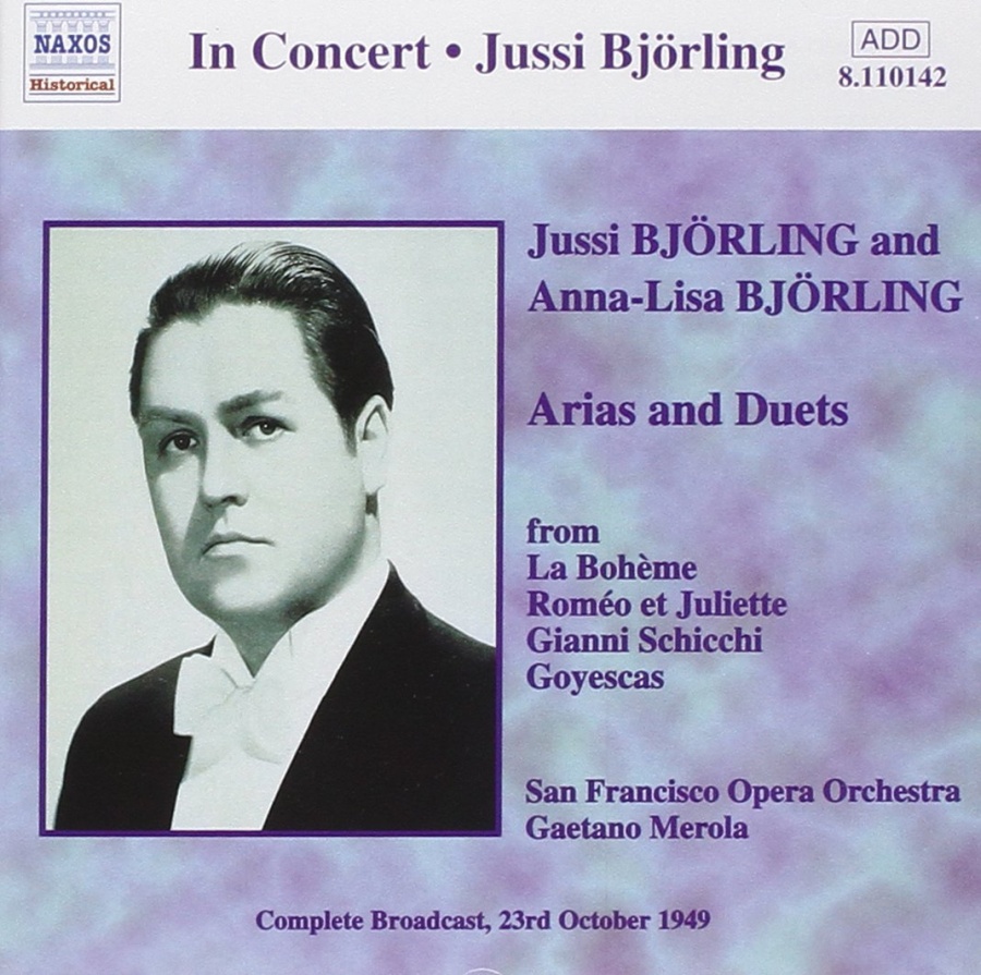 BJORLING, Jussi / BJORLING, Anna-Lisa: Arias and Duets (1949)