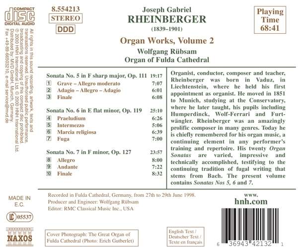 RHEINBERGER: Organ Works vol. 2 - slide-1