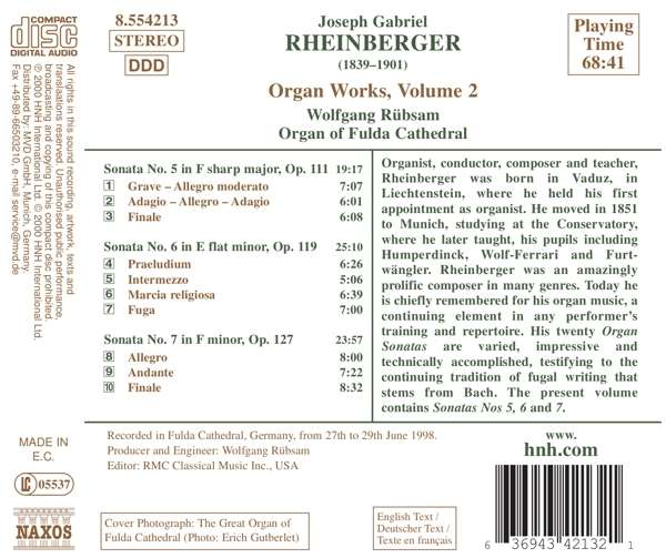 RHEINBERGER: Organ Works vol. 2 - slide-1