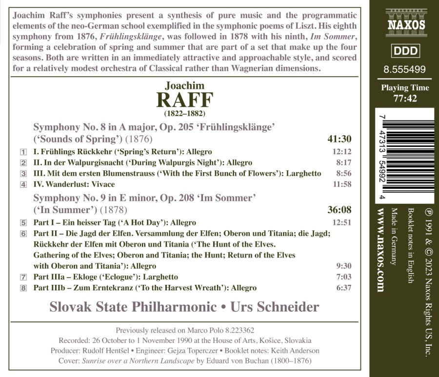 Raff: Symphonies Nos. 8 & 9 - slide-1