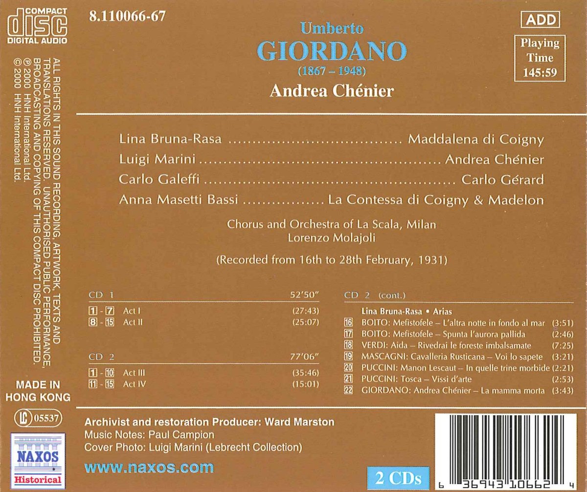 GIORDANO: Andrea Chnier - slide-1