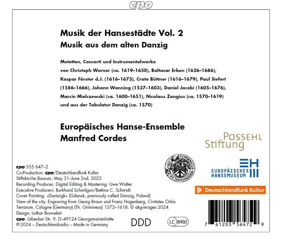 Music of Hanseatic Cities Vol. 2 - Music from old Gdańsk - slide-1