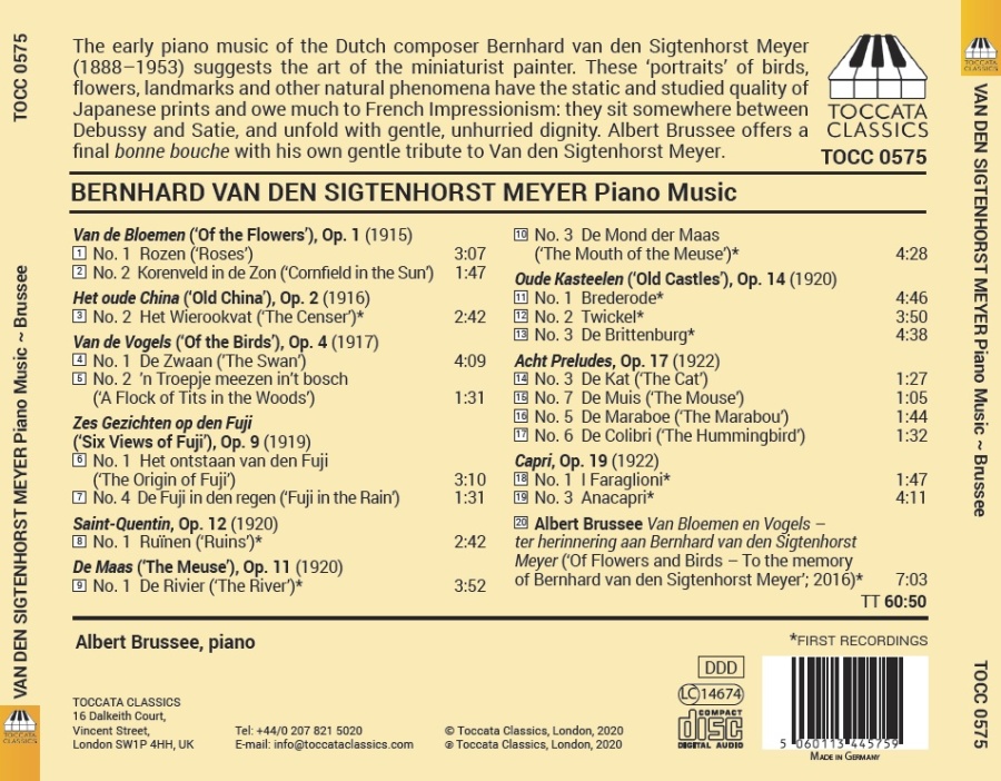 Sigtenhorst Meyer: Piano Music - slide-1