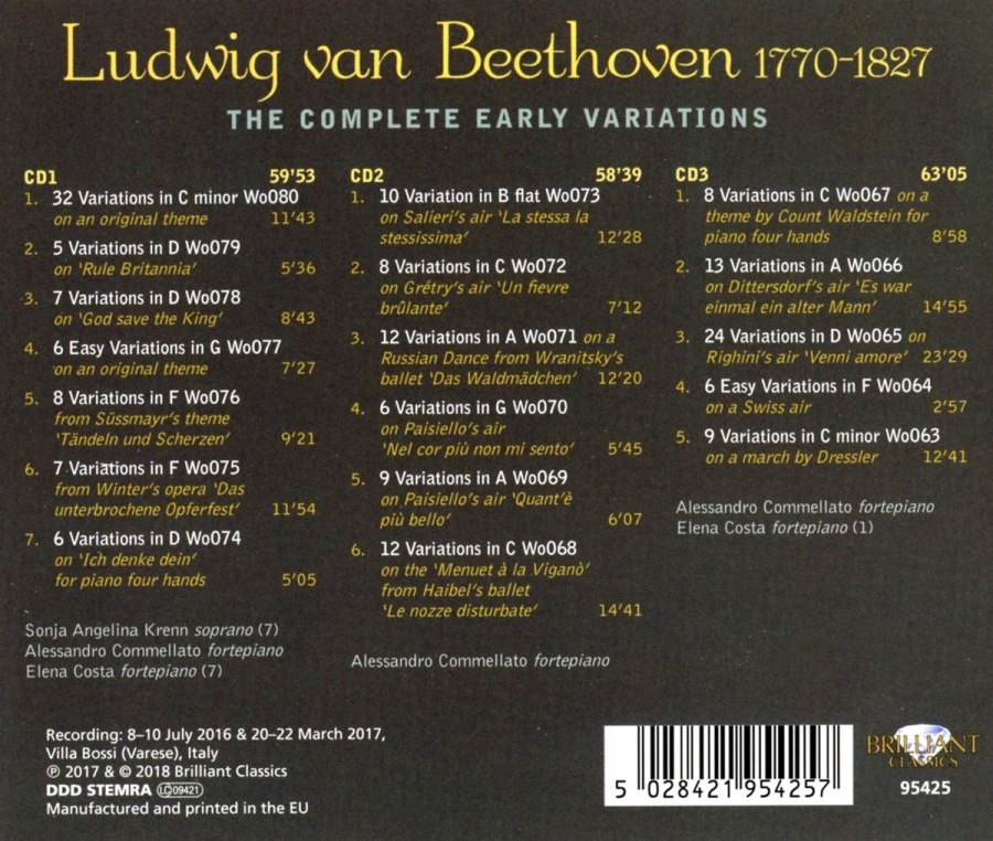 Beethoven: The Complete Early Variations - slide-1