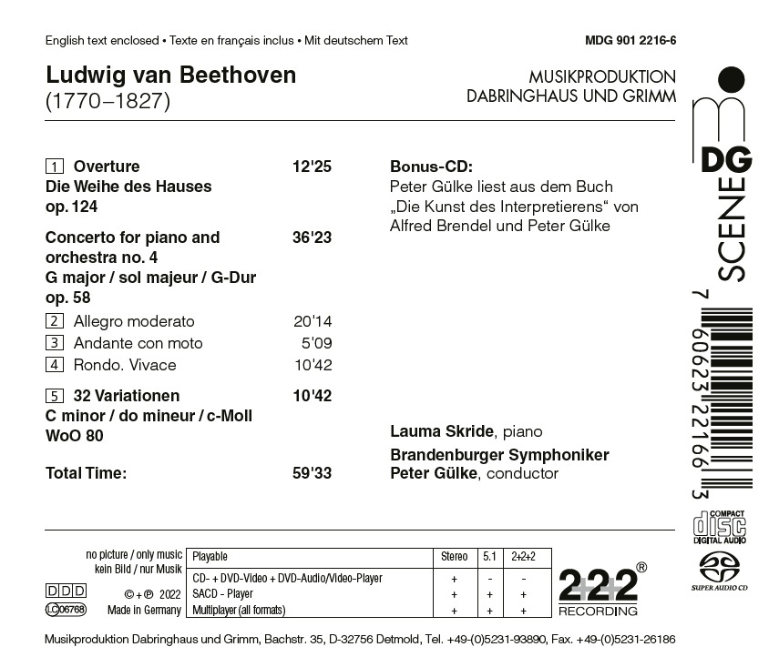 Beethoven: Overture; Piano Concerto No. 4; 32 Variations - slide-1