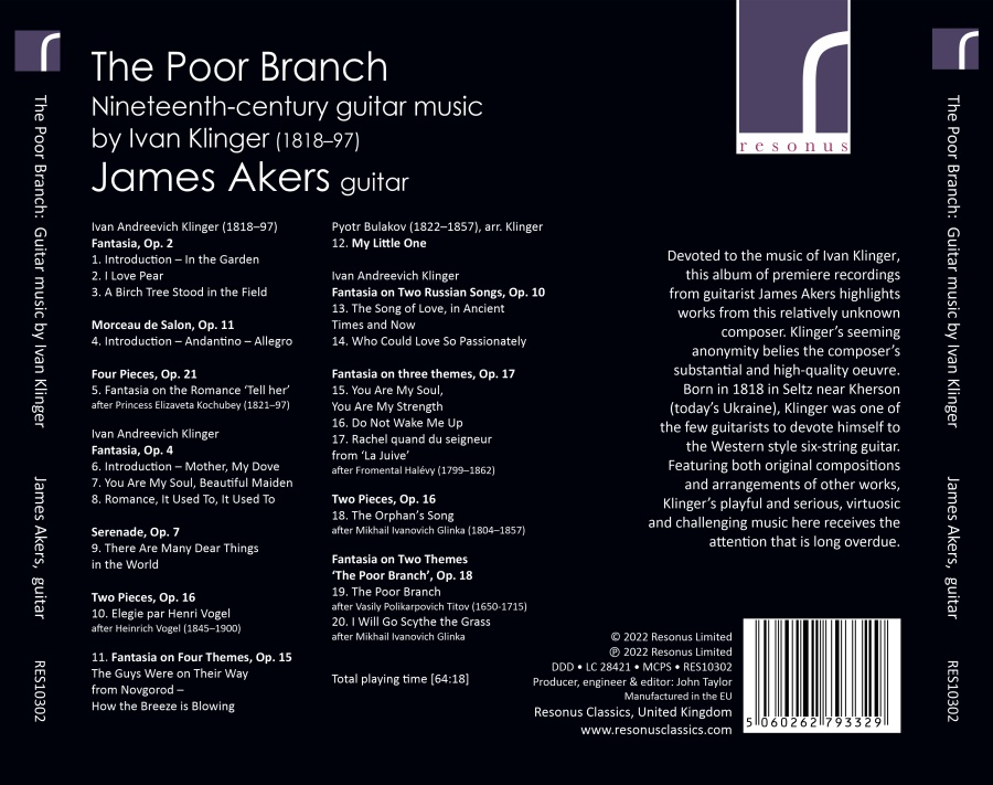 The Poor Branch - 19th-Century Guitar music by Ivan Klinger - slide-1