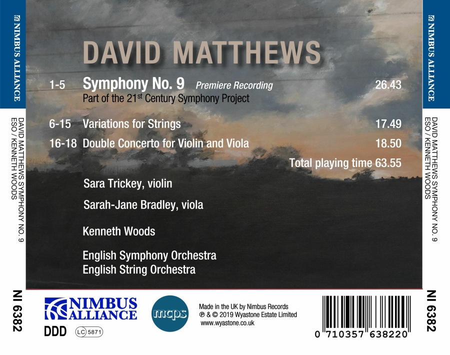 Matthews: Symphony No. 9; Variations for Strings - slide-1