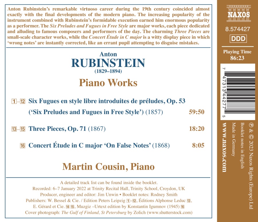 Rubinstein: Piano Works - slide-1
