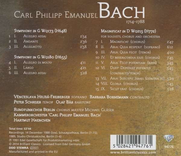 C.P.E. Bach: Magnificat - slide-1