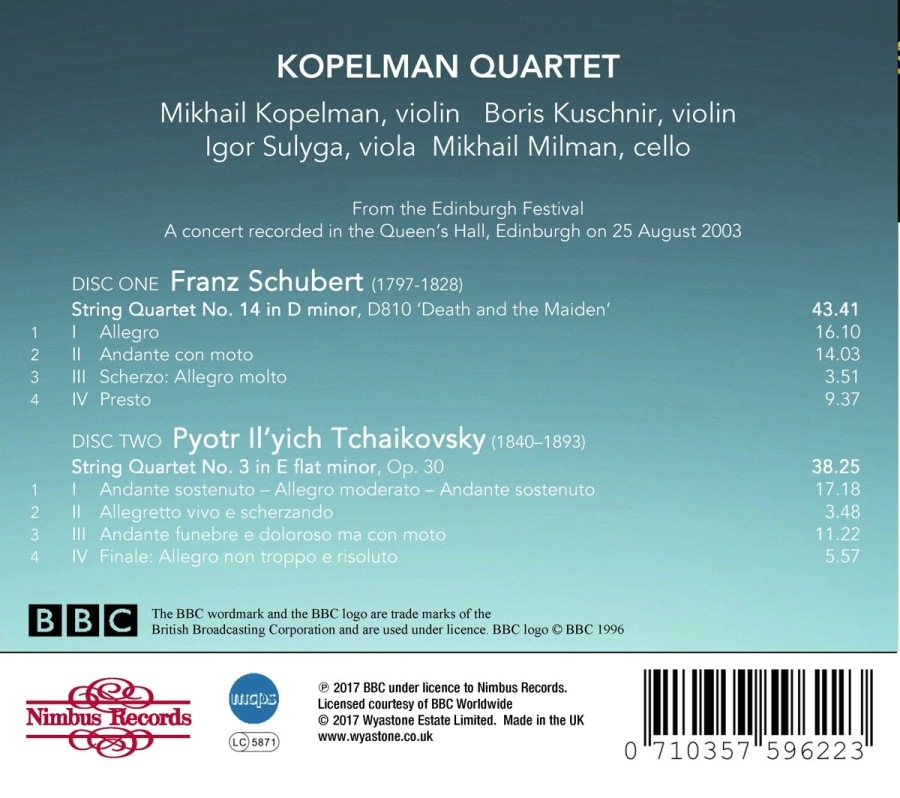Schubert & Tchaikovsky: String Quartets - slide-1