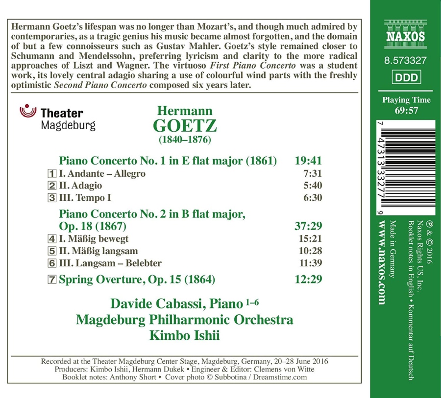 Goetz: Piano Concertos Nos. 1 and 2 Spring Overture - slide-1