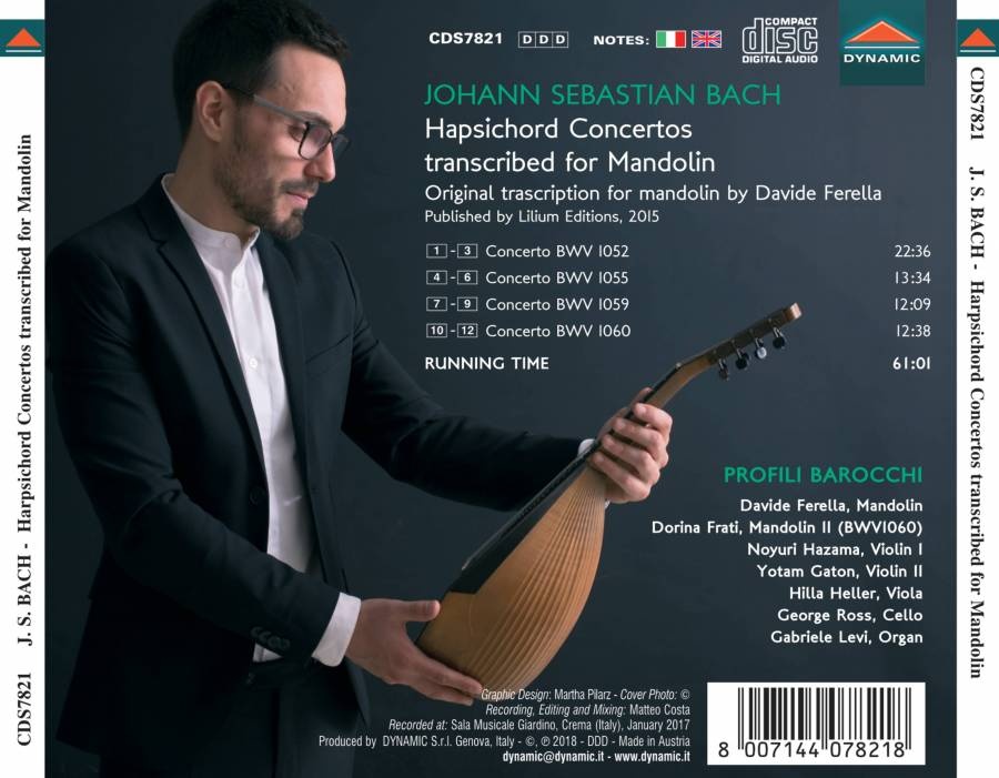 Bach: Harpsichord concertos transcribed for mandolin - slide-1