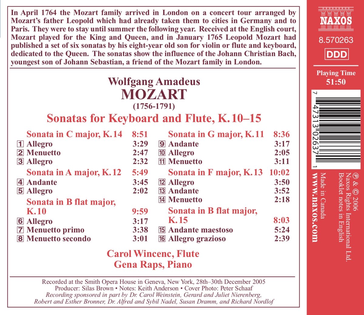 MOZART: Keyboard & flute sonatas - slide-1