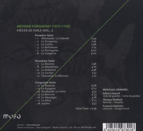 Antoine Forqueray: Pieces de viole (Vol. 1) - slide-1