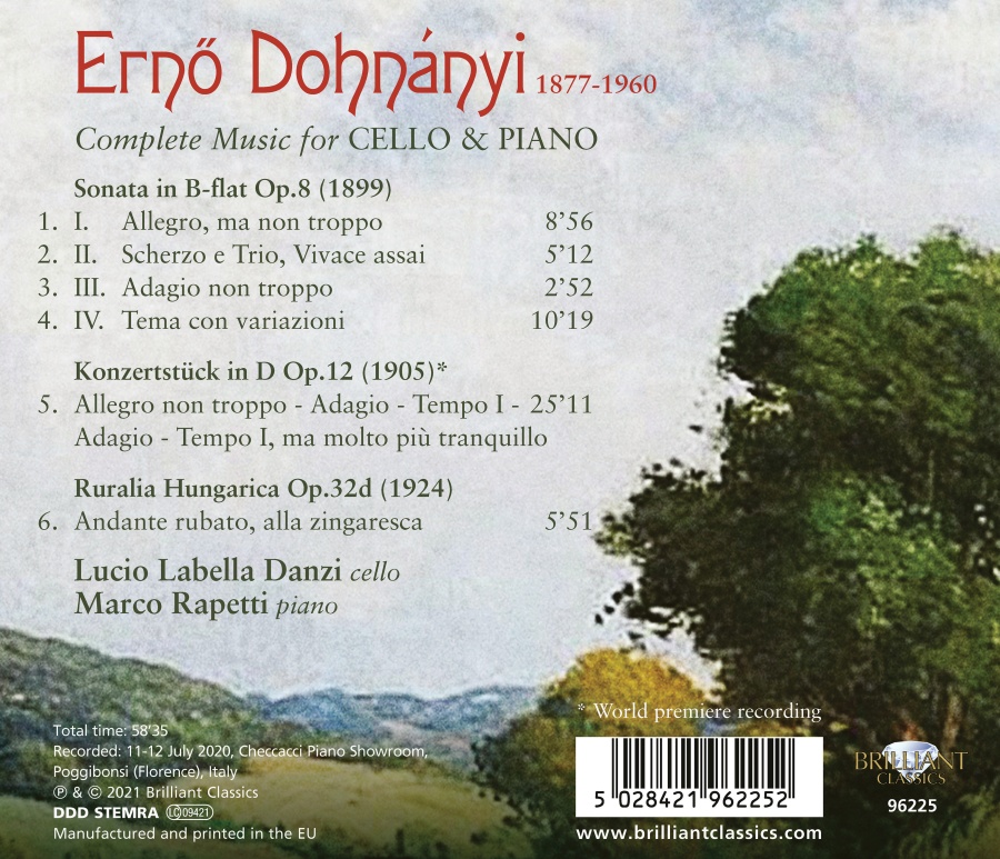 Dohnányi: Complete Music for Cello & Piano - slide-1