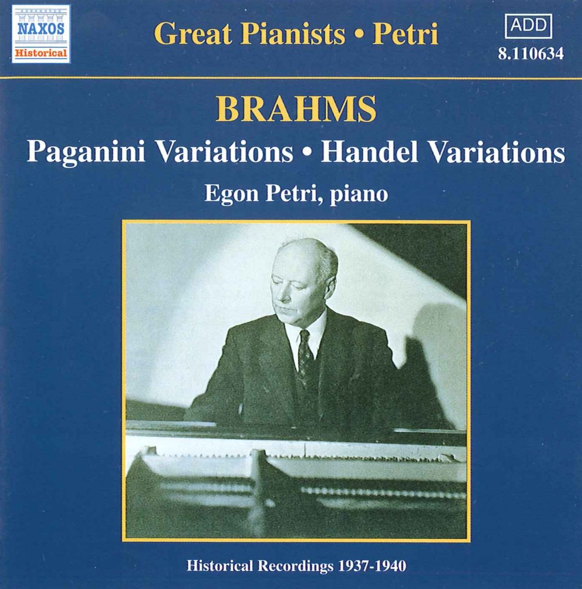 Brahms: Paganini and Handel Variations