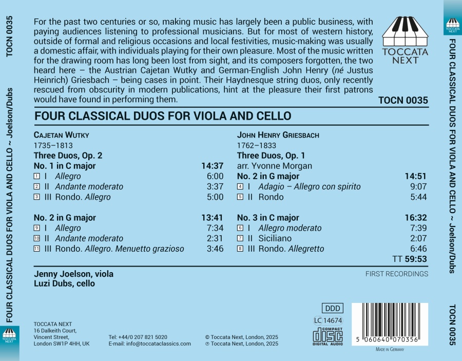 Four Classical Duos for Viola and Cello - slide-1