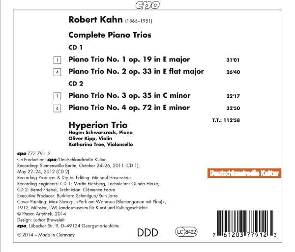 Kahn: Complete Piano Trios - slide-1