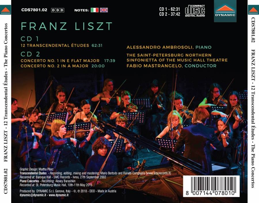 Liszt: 2 Piano Concertos; 12 Transcendental Etudes - slide-1