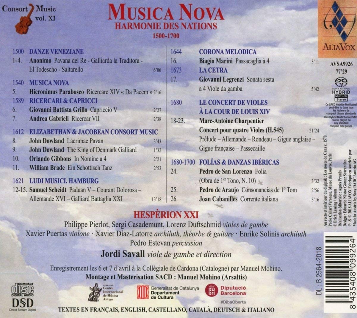 Musica Nova, Harmonie des nations 1500-1700 - slide-1