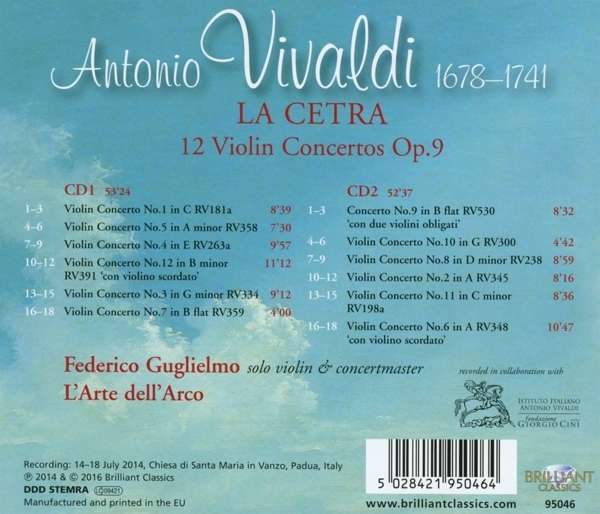Vivaldi: La Cetra, 12 Violin Concertos Op. 9 - slide-1