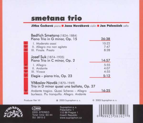 Smetana / Suk / Novak: Piano Trios - slide-1