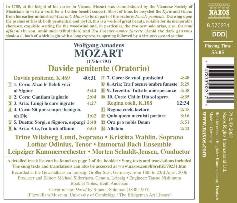 MOZART.: Davide Penitente, Regina coeli - slide-1