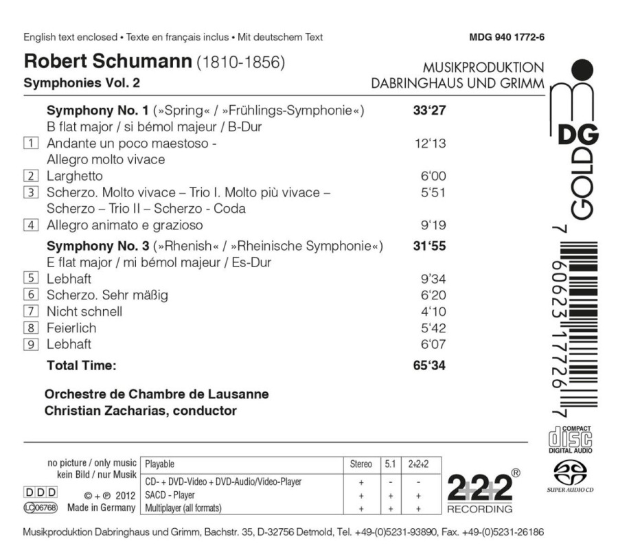 Schumann: Symphonies Nos. 1 & 3 - slide-1