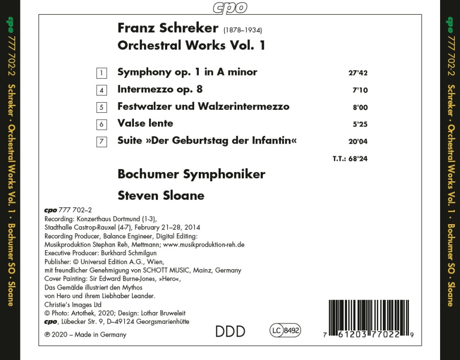 Schreker: Orchestral Works Vol. 1 - slide-1