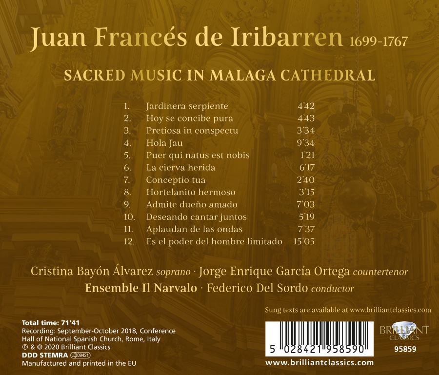 Iribarren: Sacred Music in Malaga Cathedral - slide-1