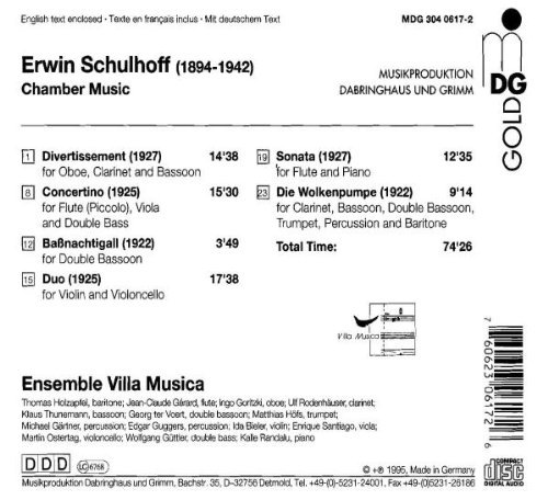 Schulhoff: Die Wolkenpumpe, Baßnachtigall, Divertissement, ... - slide-1