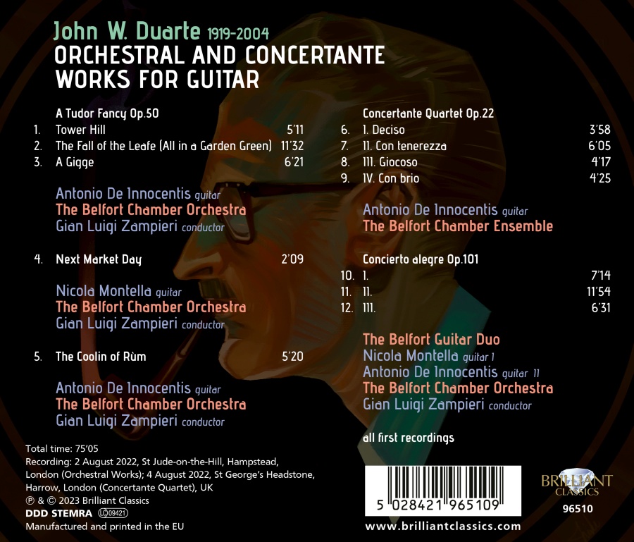 Duarte: Orchestral and Concertante Works for Guitar, Vol. 2 - slide-1