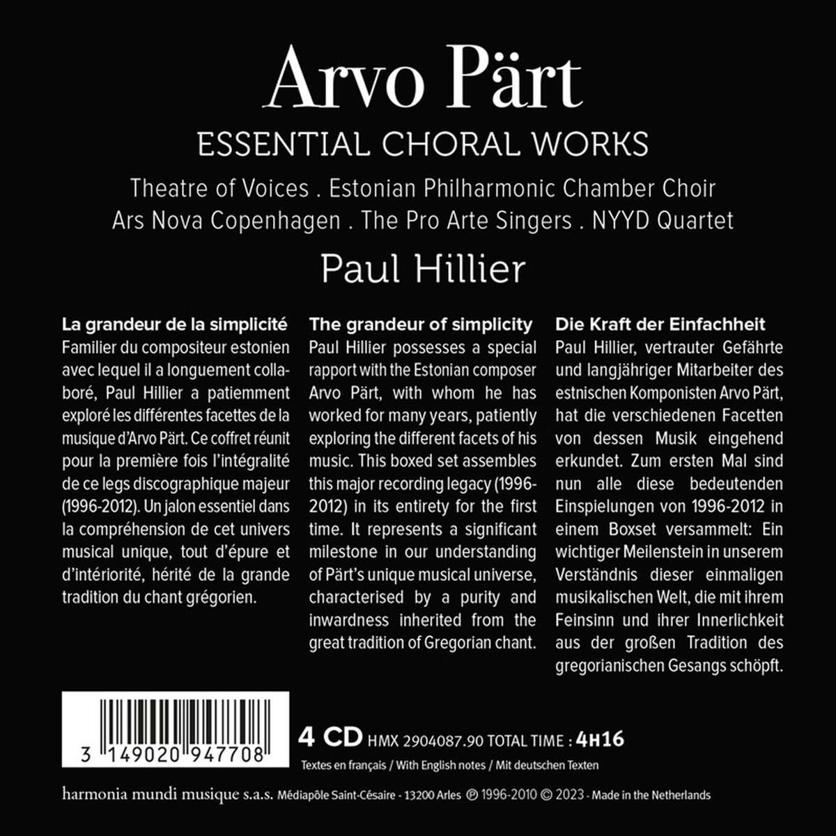 Pärt: Essential Choral Works - slide-1