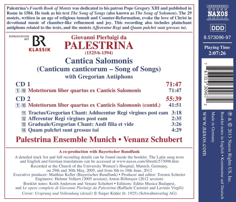 Palestrina: Cantica Salomonis (Pieśni nad pieśniami) - slide-1
