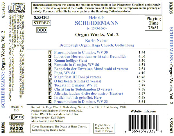 SCHEIDEMANN: Organ Works Vol. 2 - slide-1