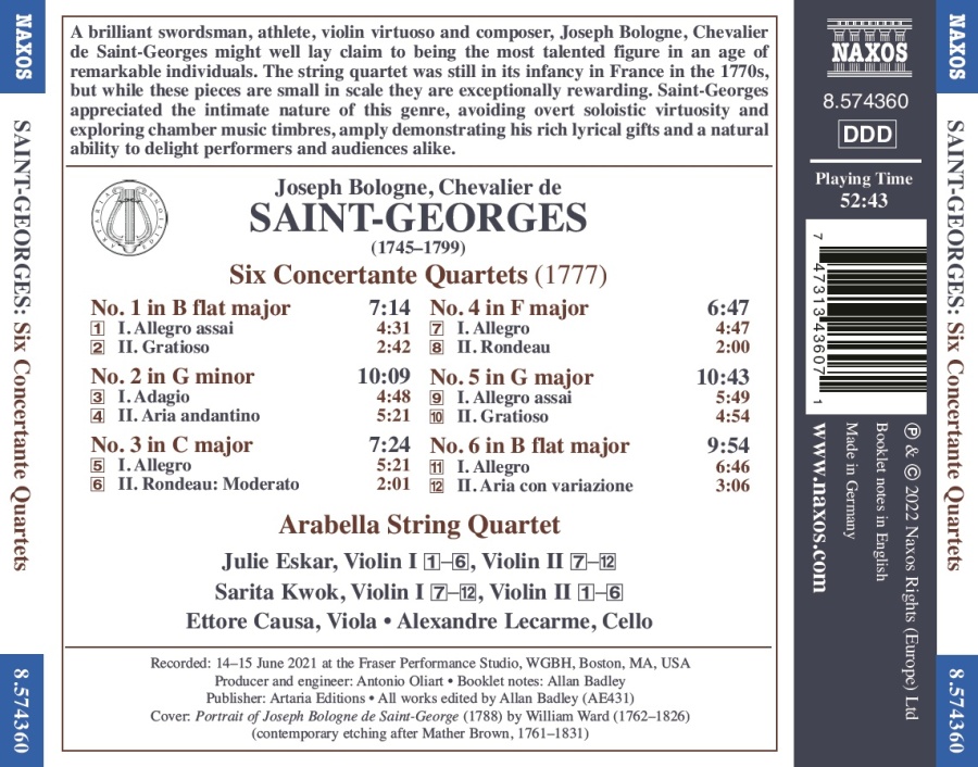 Saint-Georges: Six Concertante Quartets - slide-1